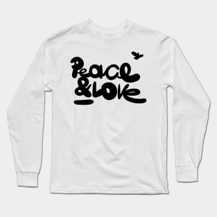 Peace & Love Sign Long Sleeve T-Shirt